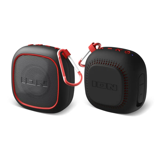 Magnet Rocker Portable Bluetooth Speaker 2 Pack with Water Resistant, Black, Isp153